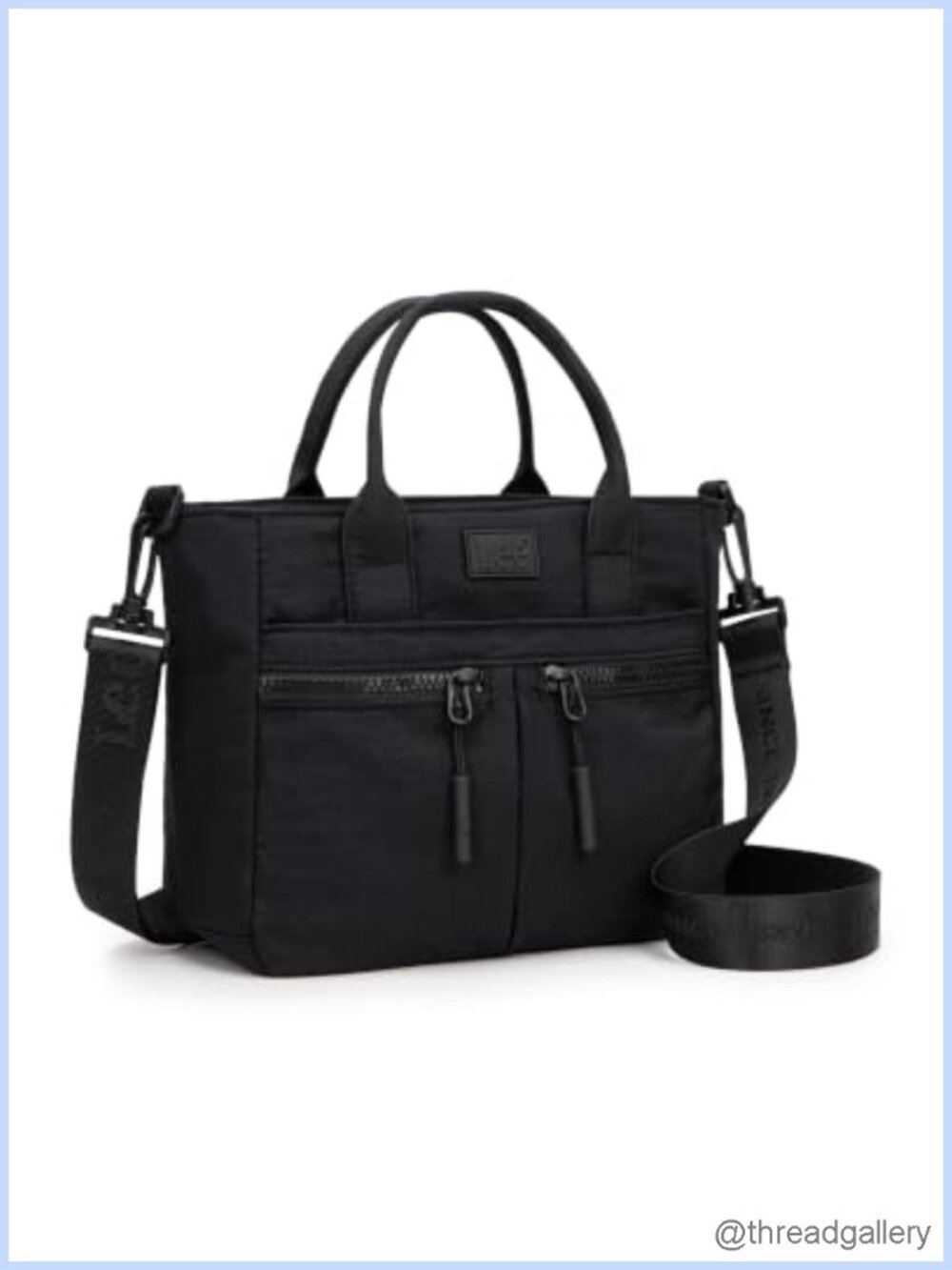 Mini Nylon Tote Bag Multi Pocket Crossbody Purse Zipper Everyday